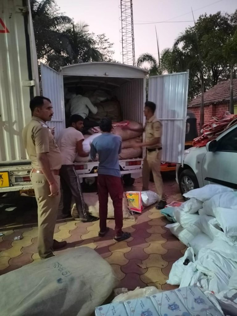 यवत पोलीस स्टेशनची मोठी कारवाई: ३३,८५,५६०/- रुपयांचा प्रतिबंधित गुटखा व मुद्देमाल जप्त