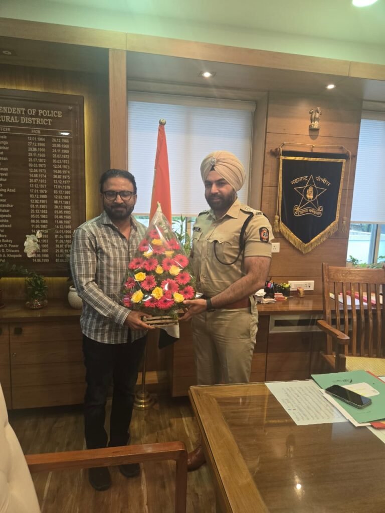 आमदार ज्ञानेश्वर कटके यांची पोलीस अधीक्षक संदीप सिंग गिल यांच्याशी महत्त्वपूर्ण चर्चा – वारी आणि वाहतूक व्यवस्थापनावर भर